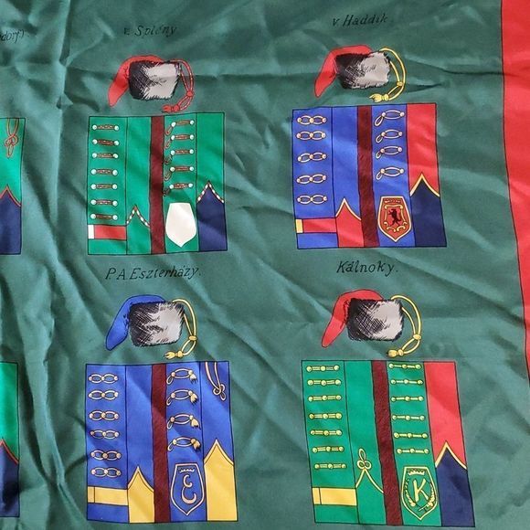 Husaren Regimenter Hussars Uniforms & Hats Silk Scarf Beautiful & Colorful! - Picture 4 of 9